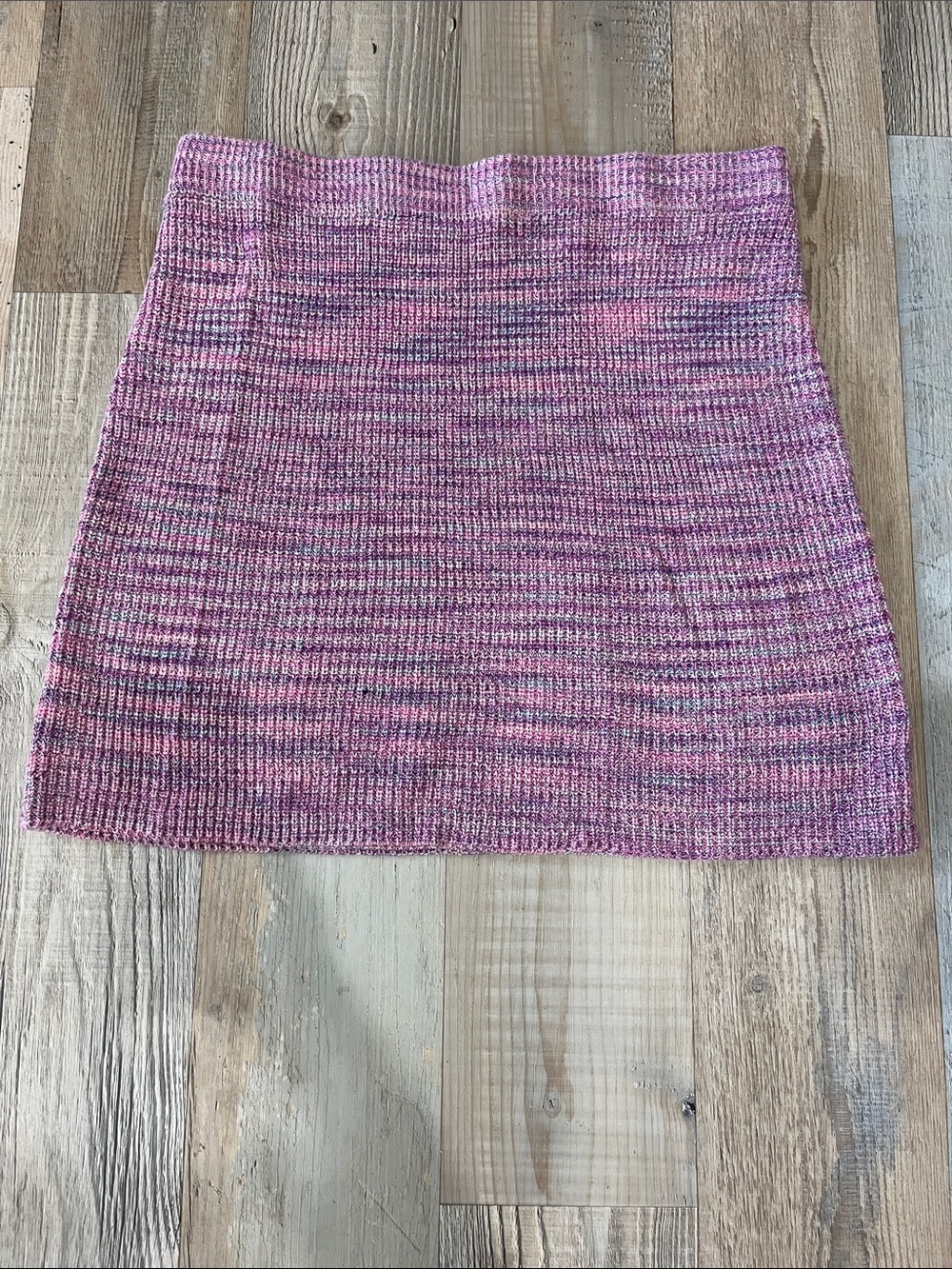 wild fable Pink Marled Knit Mini Skirt Sz XXL Skater Lightweight Retro TC0557